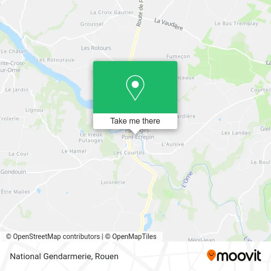 Gendarmerie Nationale map