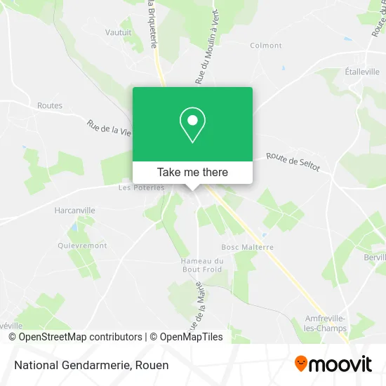 Gendarmerie Nationale map