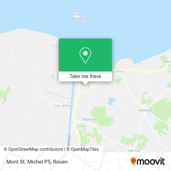 Mont St. Michel P5 map