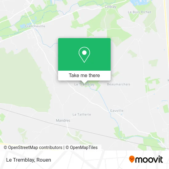 Le Tremblay map