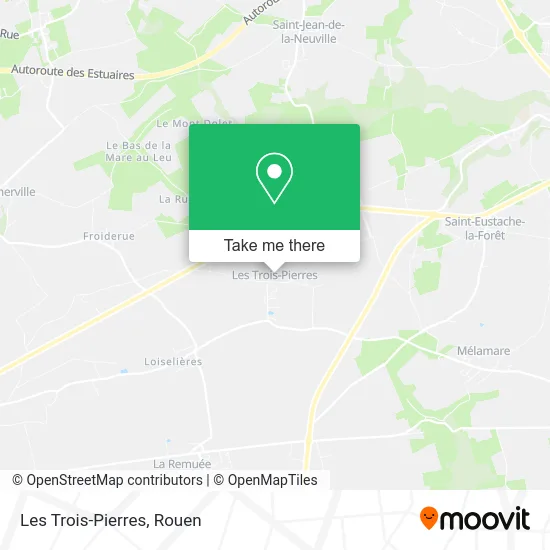 Les Trois-Pierres map