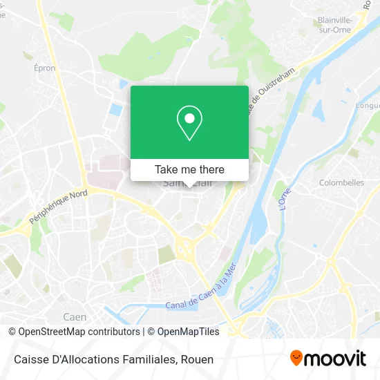 Caisse D'Allocations Familiales map
