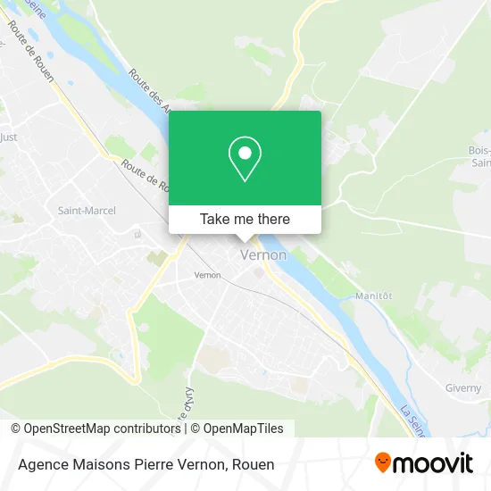 Agence Maisons Pierre Vernon map