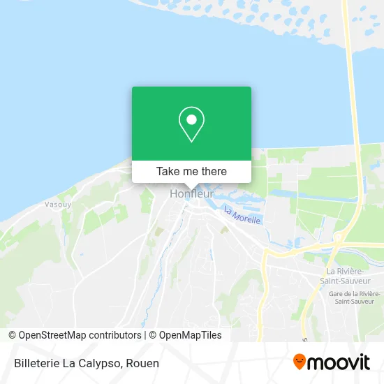 Billeterie La Calypso map