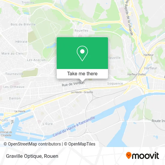 Graville Optique map