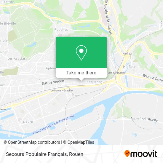 Secours Populaire Français map