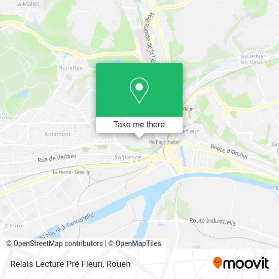 Relais Lecture Pré Fleuri map