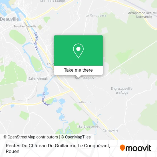 Restes Du Château De Guillaume Le Conquérant map