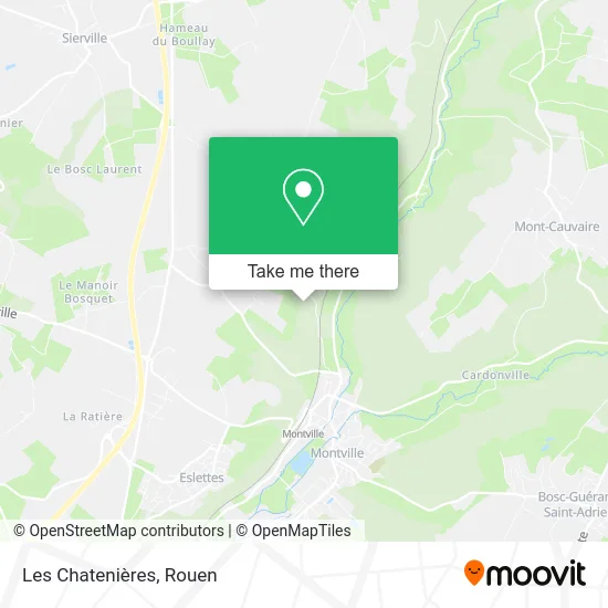 Les Chatenières map
