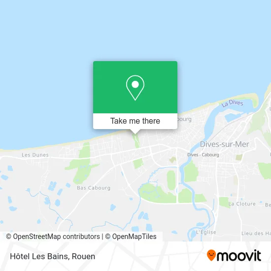 Hôtel Les Bains map