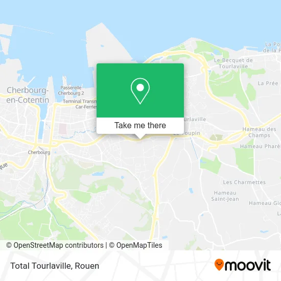 Total Tourlaville map
