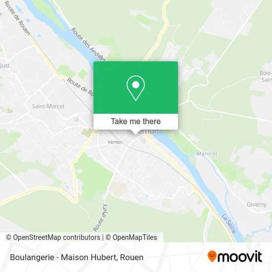 Boulangerie - Maison Hubert map