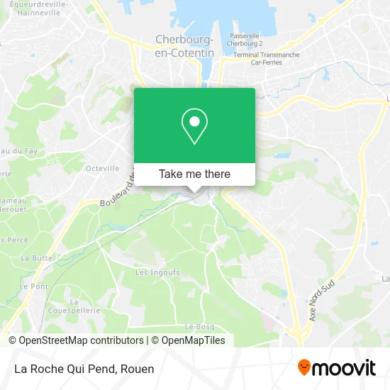 La Roche Qui Pend map