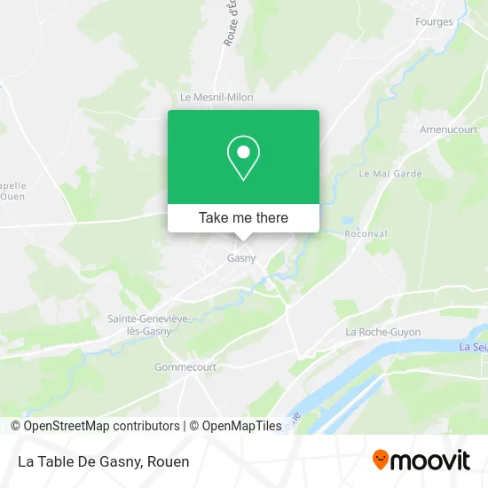 La Table De Gasny map