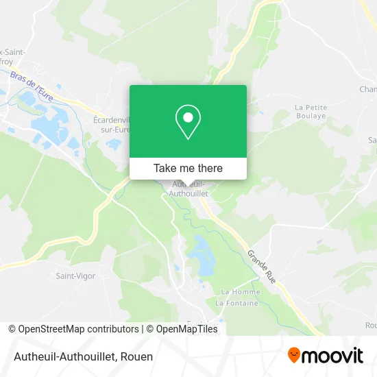 Autheuil-Authouillet map