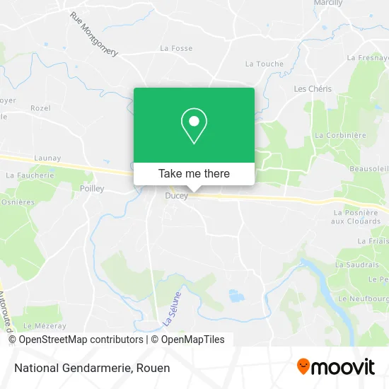 Gendarmerie Nationale map