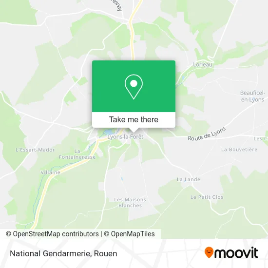 Gendarmerie Nationale map