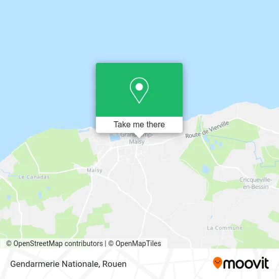 Gendarmerie Nationale map