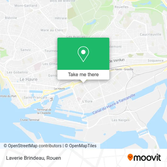 Laverie Brindeau map