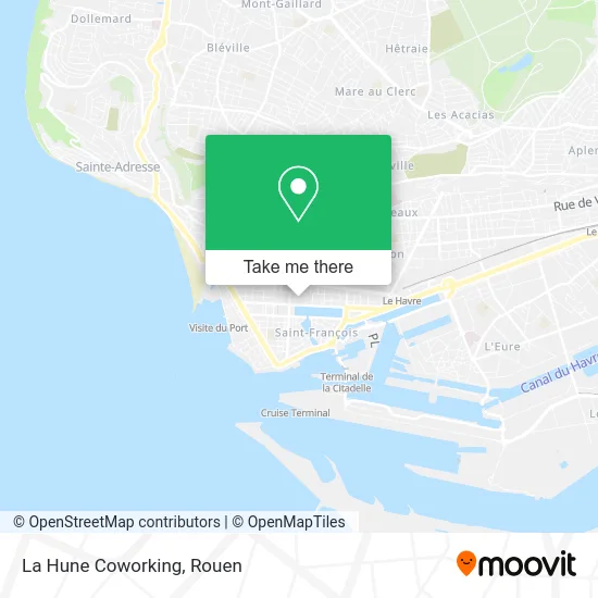 La Hune Coworking map