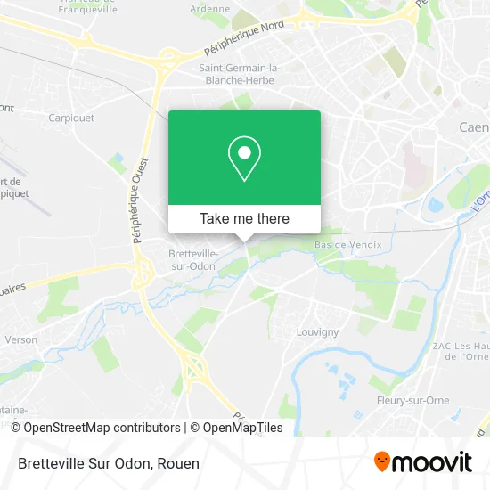 Bretteville Sur Odon map