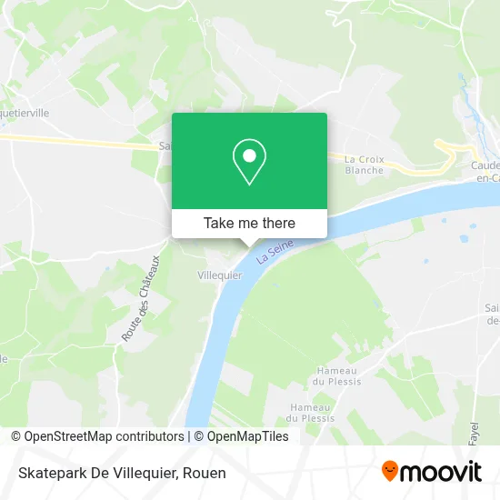 Skatepark De Villequier map