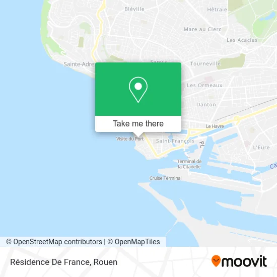 Résidence De France map