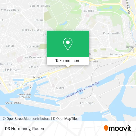 D3 Normandy map