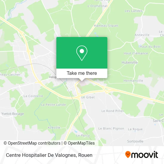 Centre Hospitalier De Valognes map