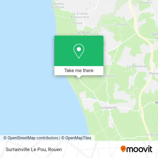 Surtainville Le Pou map
