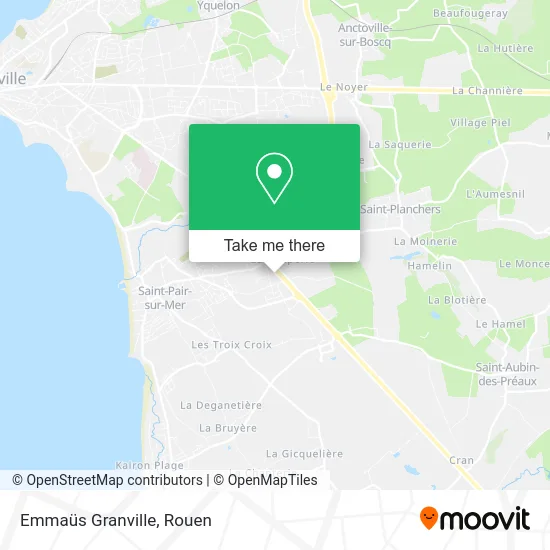 Emmaüs Granville map