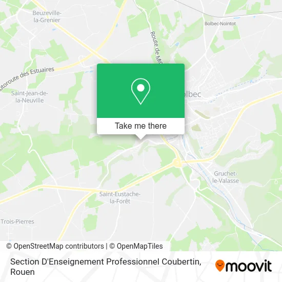 Section D'Enseignement Professionnel Coubertin map