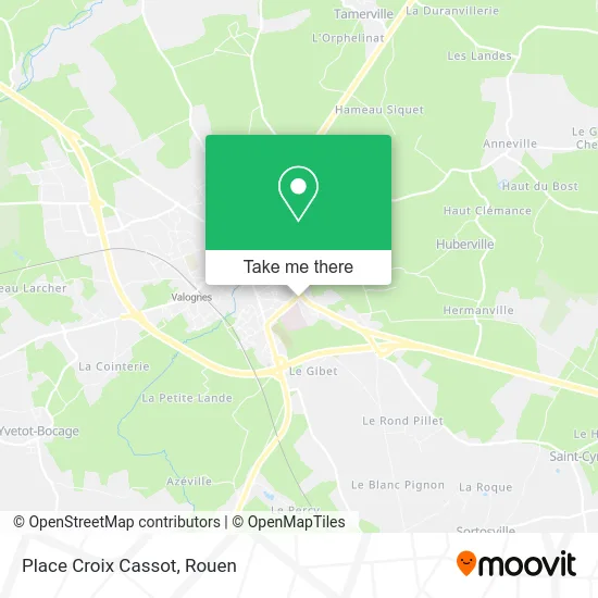 Place Croix Cassot map