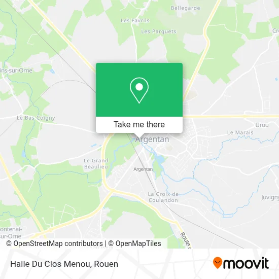 Halle Du Clos Menou map