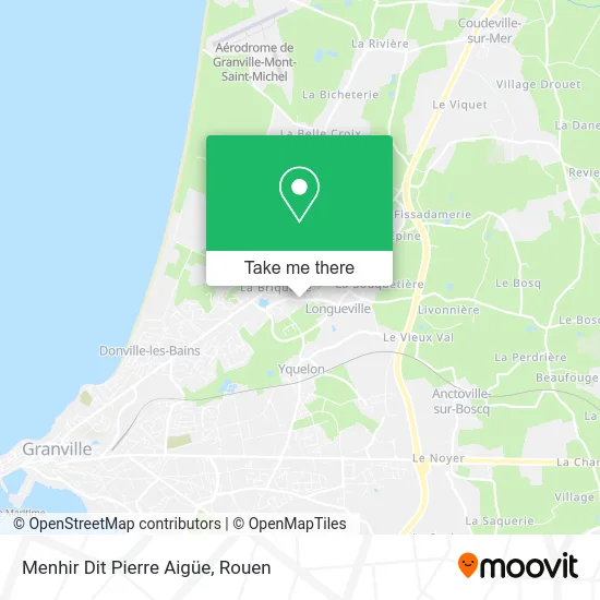 Menhir Dit Pierre Aigüe map