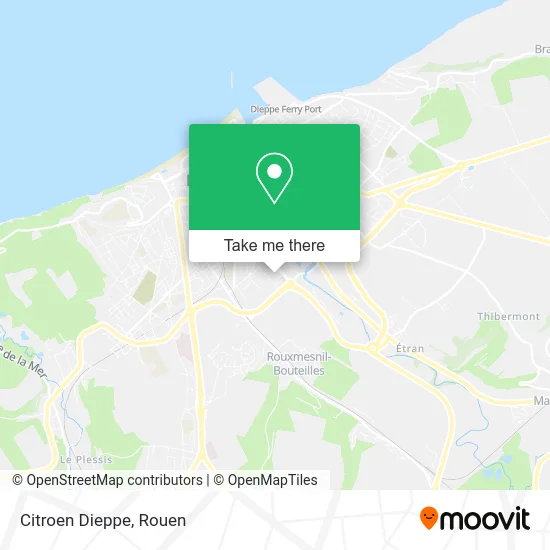 Citroen Dieppe map