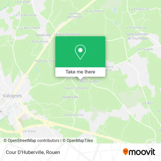 Cour D'Huberville map