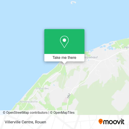 Villerville Centre map