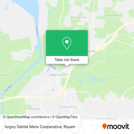 Isigny Sainte Mere Cooperative map