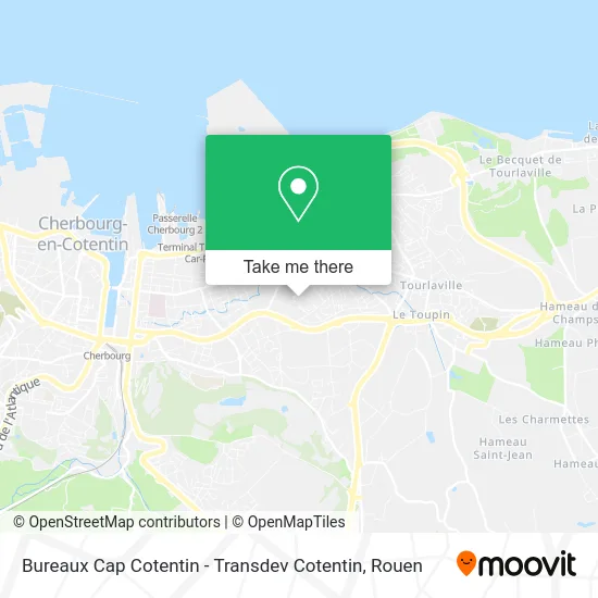 Bureaux Cap Cotentin - Transdev Cotentin map