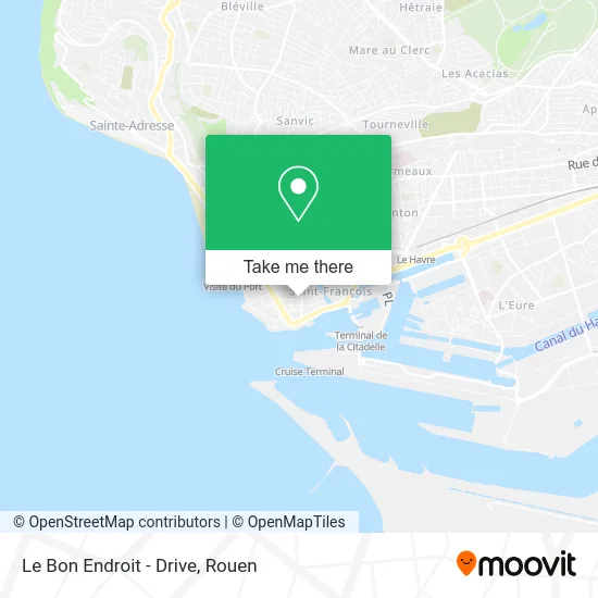 Le Bon Endroit - Drive map