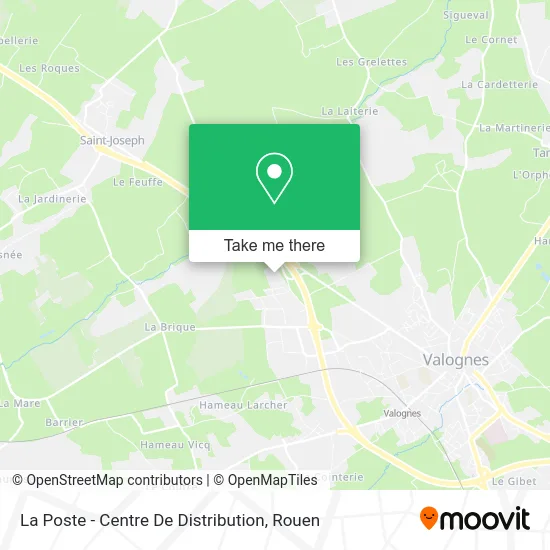 La Poste - Centre De Distribution map