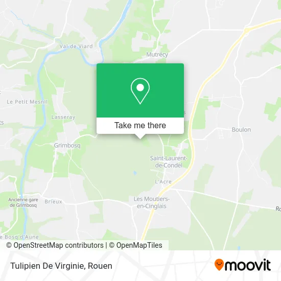 Tulipien De Virginie map