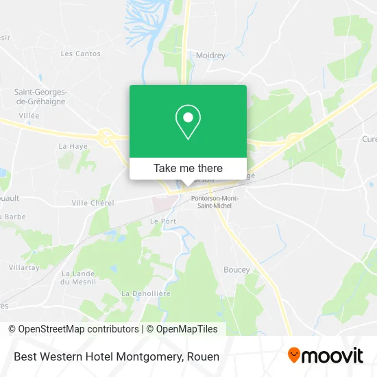 Best Western Hotel Montgomery map