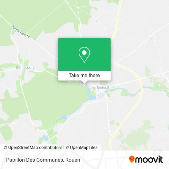 Papillon Des Communes map