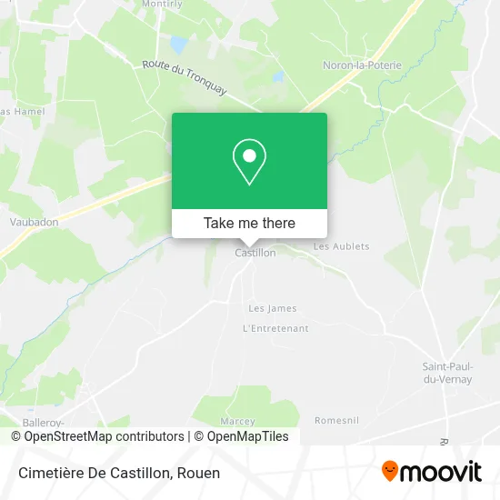 Cimetière De Castillon map