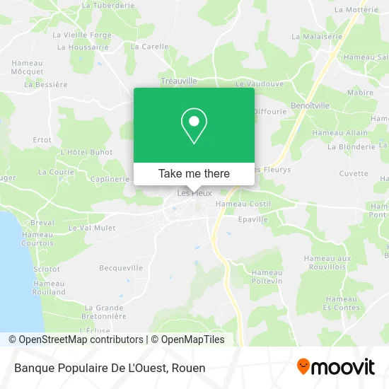 Banque Populaire De L'Ouest map