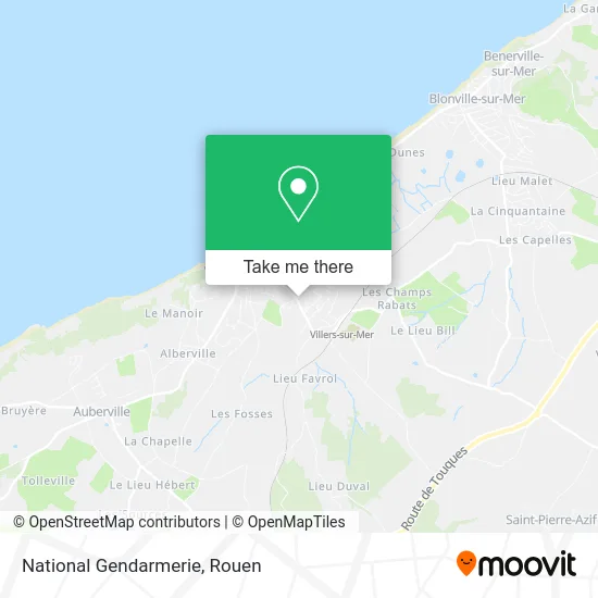 Gendarmerie Nationale map