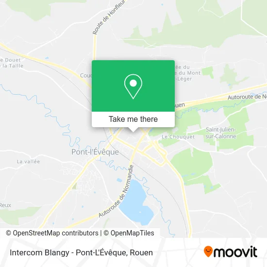 Intercom Blangy - Pont-L'Évêque map
