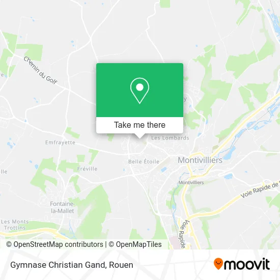 Gymnase Christian Gand map